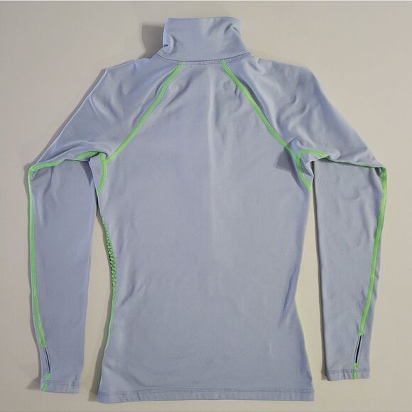 Nike Pro Women's Dri-FIT Half-Zip Gray Athletic Optic Illusion Running Pullover - Picture 14 of 15